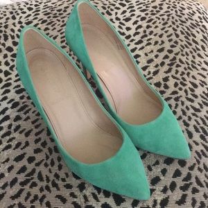J crew suede heels